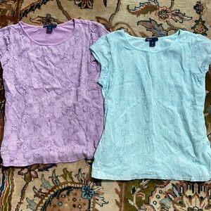 Gap Lace Pastel Shirts